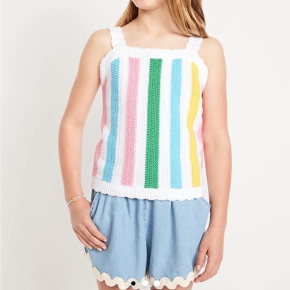 Old Navy Pink and Blue Camisole with Relaxed Fit - Picture 1 of 1